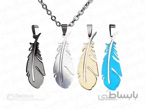 گردنبند مردانه طرح پر 13890
