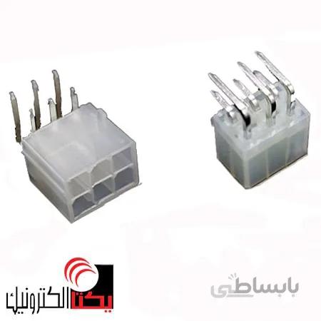 کانکتور 6پین ATX نری رایت (3*2پین ) مولکسی