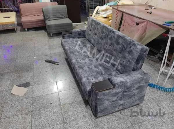 کاناپه تخت خواب شو دو نفره مدل el