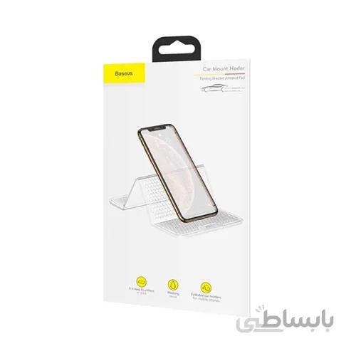 هولدر چندکاره بیسوس Baseus Folding Bracket Antiskid Pad Transparent SUWNT-01