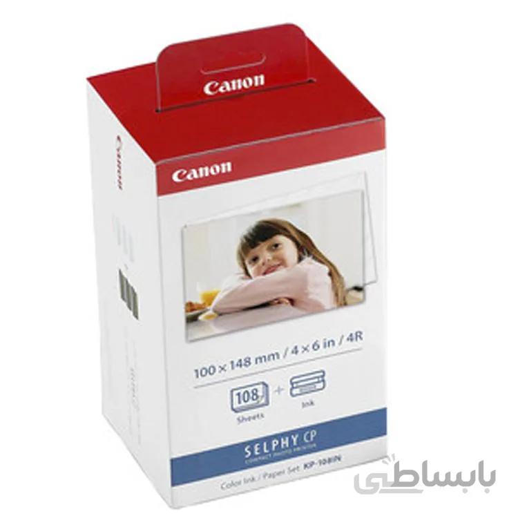 کارتریج ریبون و کاغذ عکس کانن مدل Canon KP-108IN ا Canon KP-108IN Color Ink and Paper