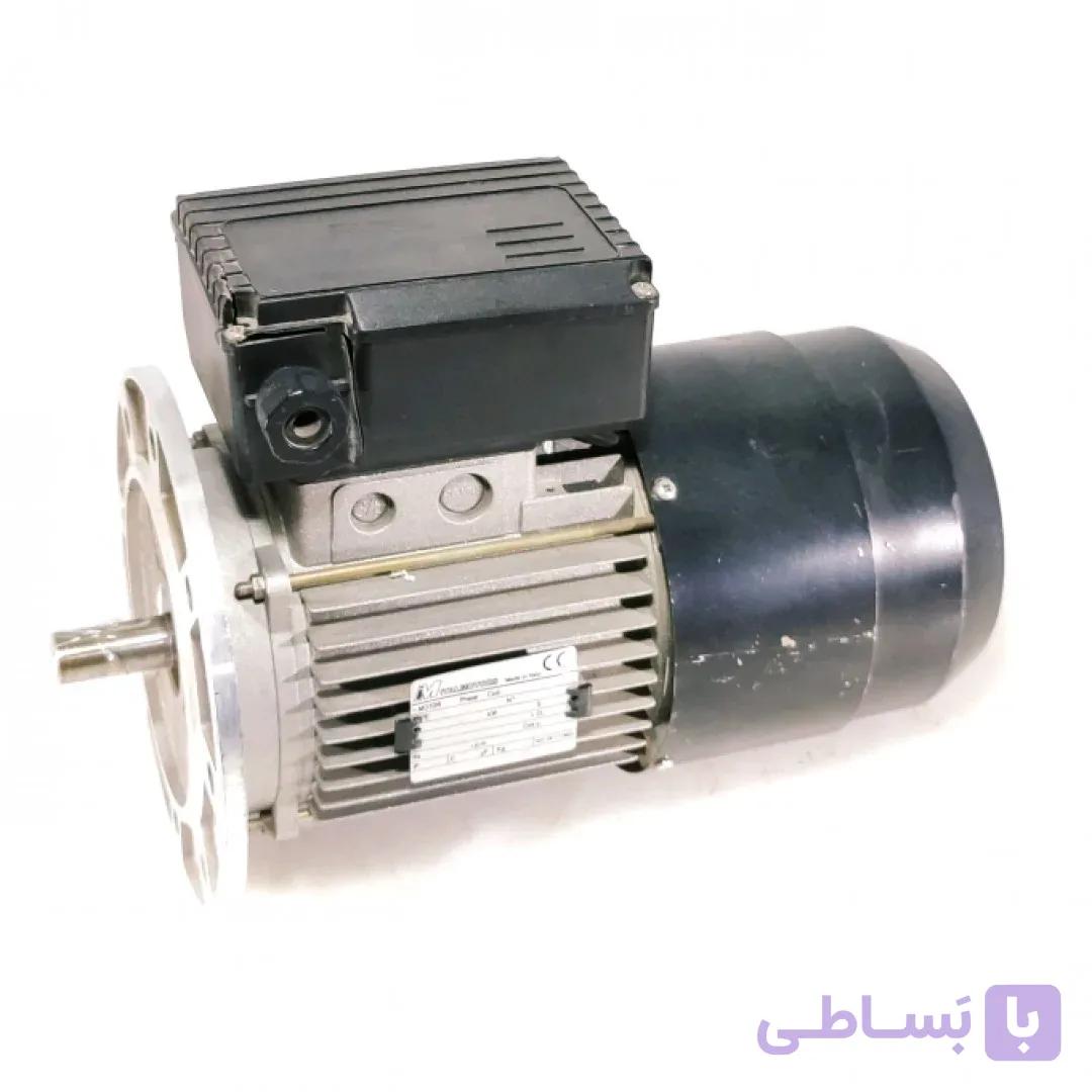 الکتروموتور ترمزدار تکفاز750وات (1 اسب)1450دور  ایتالیائی ایتال موتور فلنجدار تیپ 80