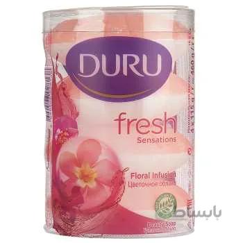 صابون درو 4 عددی دورو مدل DURU Floral Fresh وزن 460 گرم