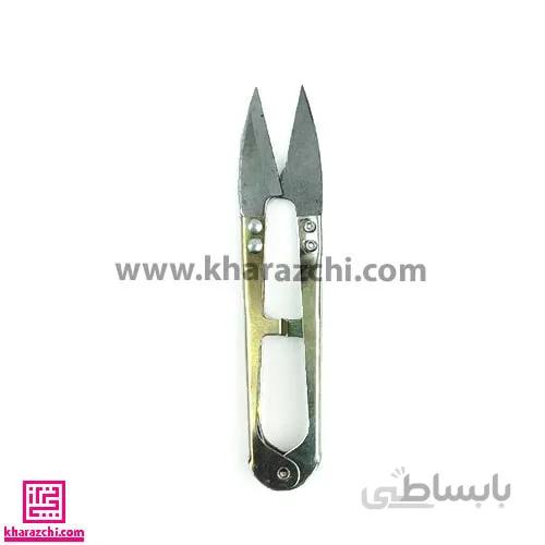 قیچی سر نخ زن فلزی کوچک ساده