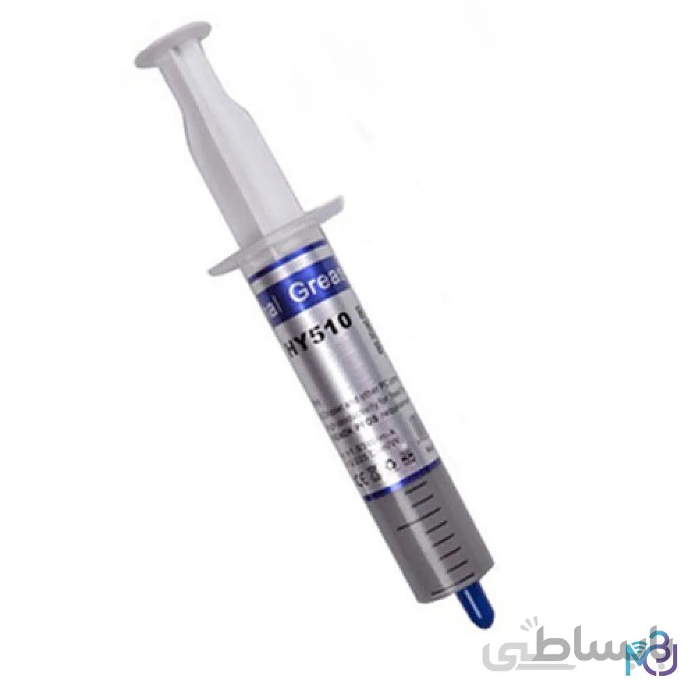 خمیر سیلیکون سرنگی نقره ای بزرگ HY 510