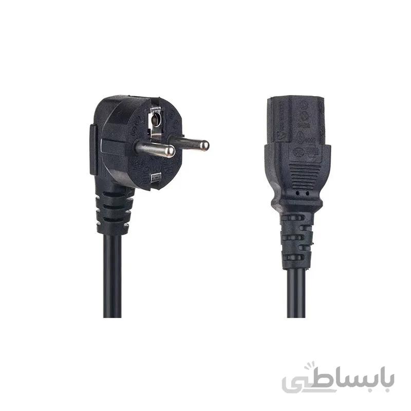 کابل برق سه پین منبع تغذیه کامپیوتر اینت ۱.۵ متری