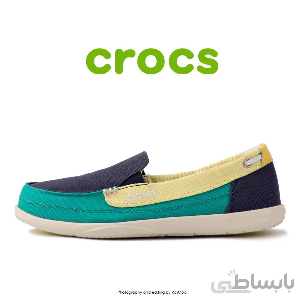 لوفر زنانه کراکس – Crocs Walu Loafer Nautical Navy/Tropical Teal