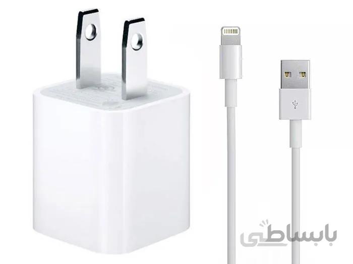 سری شارژر آیفون اورجینال به همراه کابل شارژ لایتینگ
