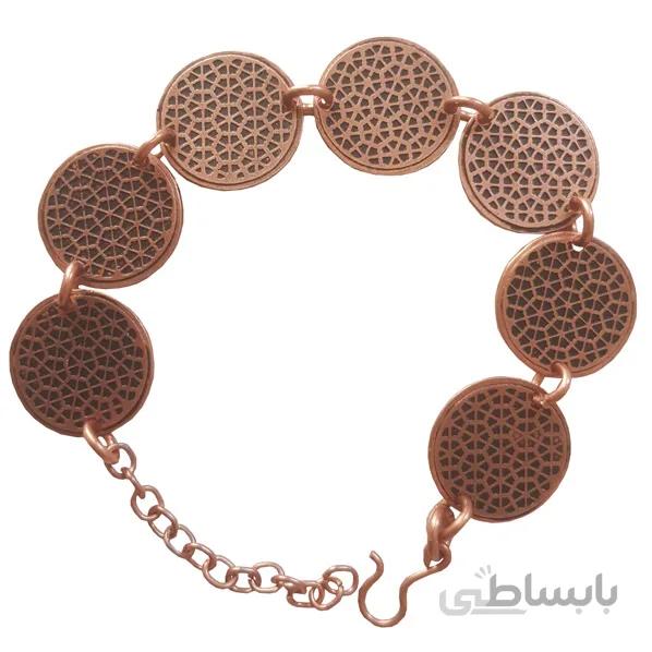 دستبند مسی شیک قطاری خاتم کد JW128