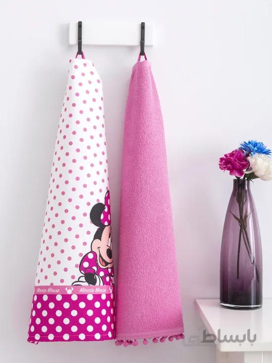 حوله آشپزخانه ال سی وایکیکی هوم طرح Pınk Drying بسته ۲ عددی