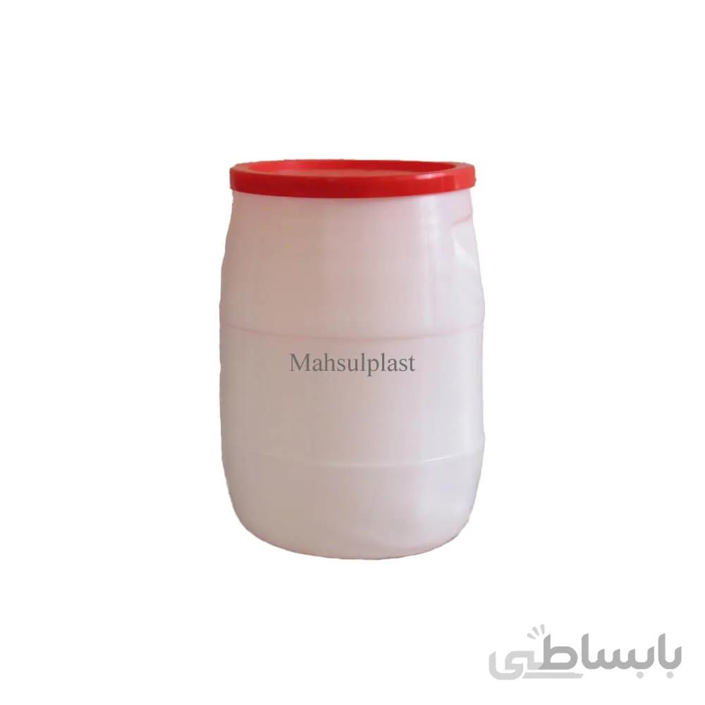 بشکه 20 لیتری درب ساده سفید