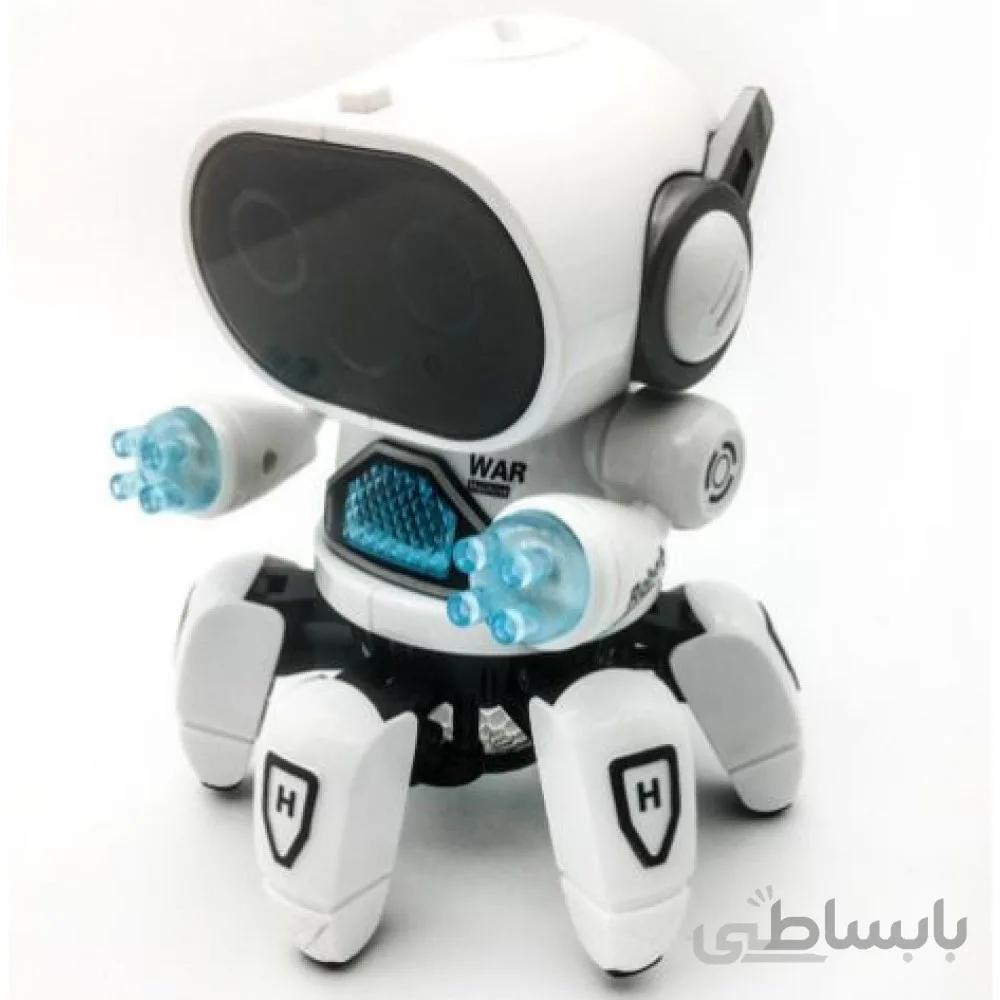 ربات اسباب بازی طرح شش پا سفید BOT ROBOT Toys NO ZR142-1