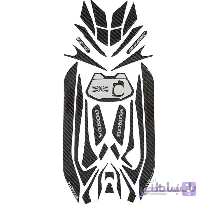 پد کامل ضدخش و ضدضربه موتور سیکلت کلیک مشکی
