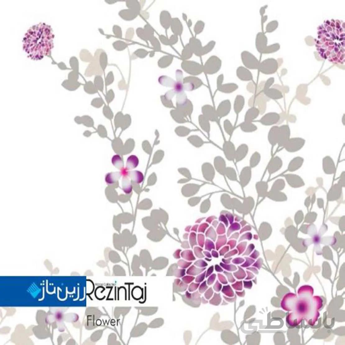 پرده حمام طرح گل flower
