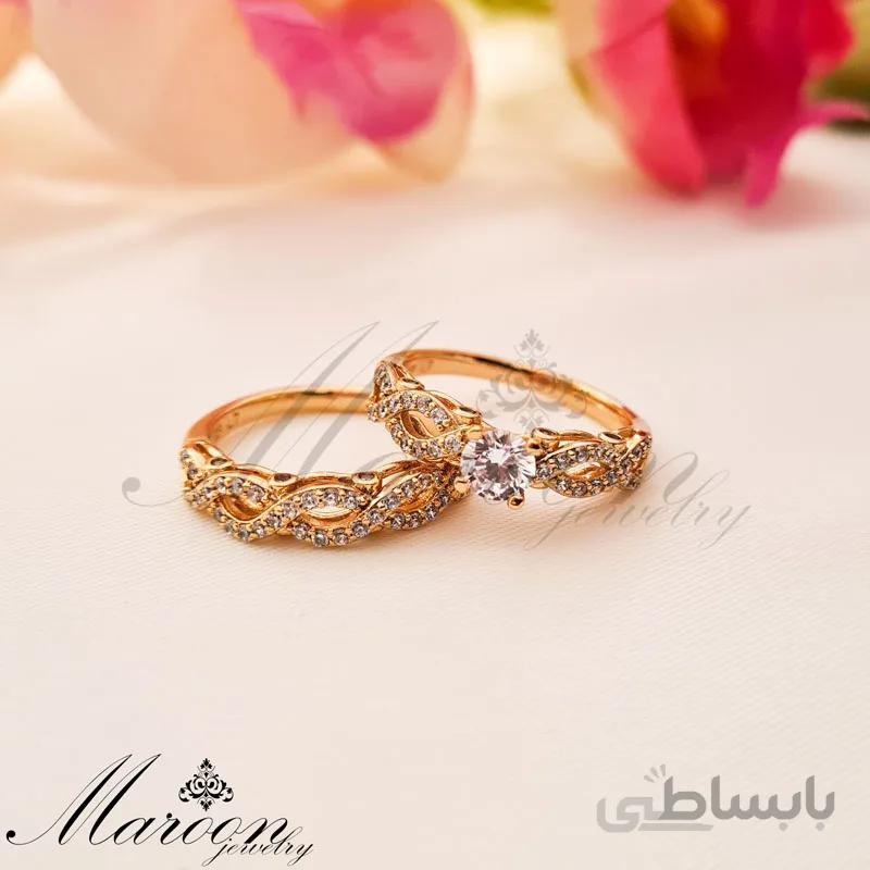 حلقه و پشت حلقه لوکس مارون CA109