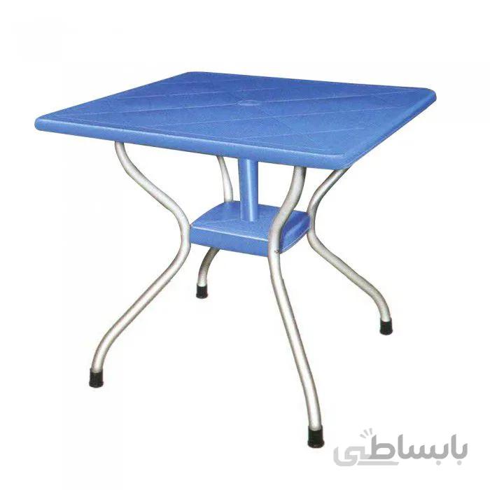 میز مربع پایه فلزی ناصر پلاستیک کد 923