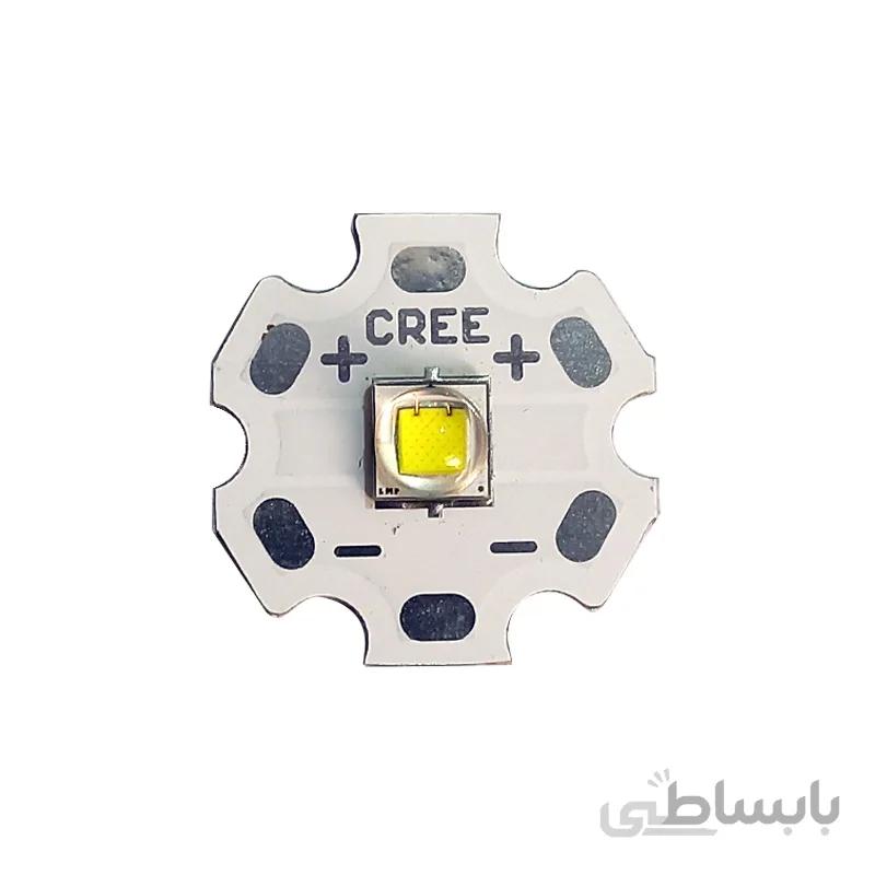 لامپ نور سفید کِری اورجینال 20 میلی متر CREE XM-L2 10W ا CREE XM-L2 10W ORGINAL
