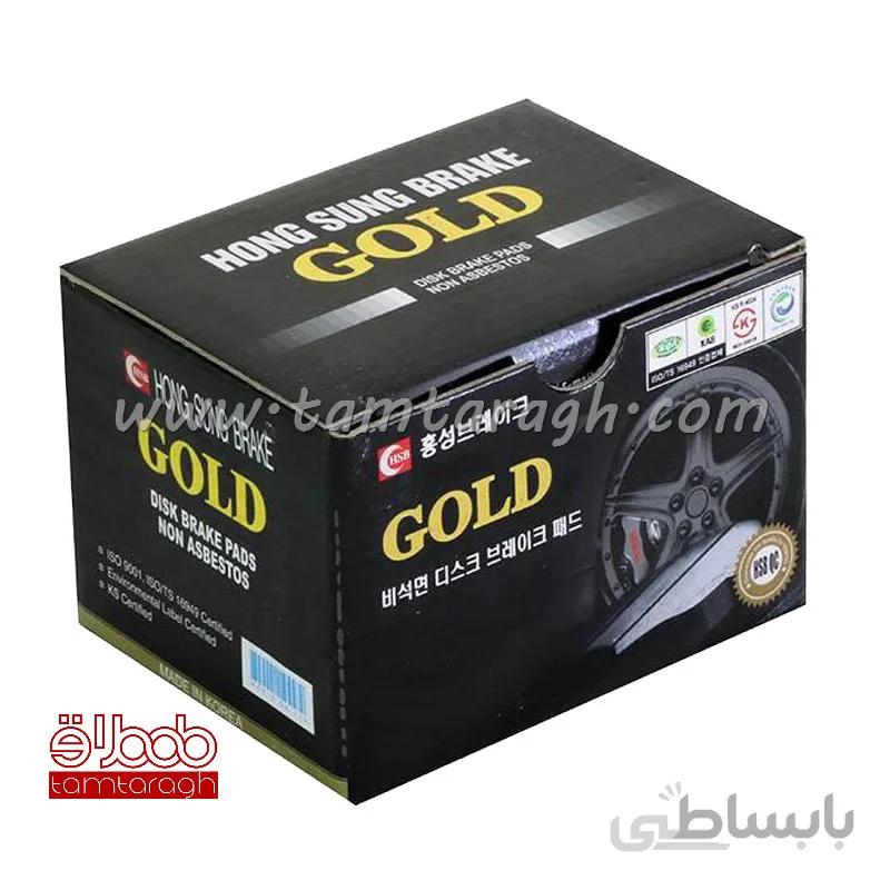 لنت ترمز عقب پژو 206 تیپ 2 و 3 گلد GOLD اصل کره