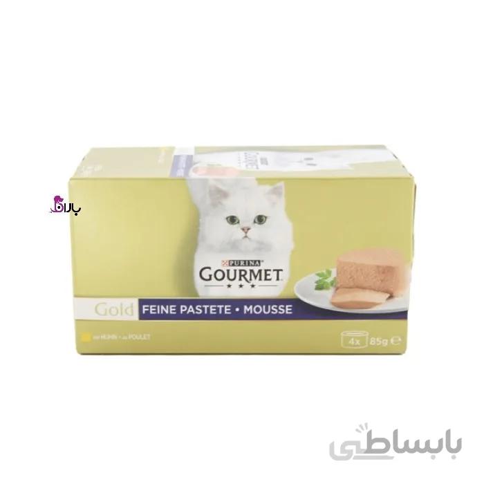 کنسرو گربه موس گورمه گلد مرغ (4 عددی)