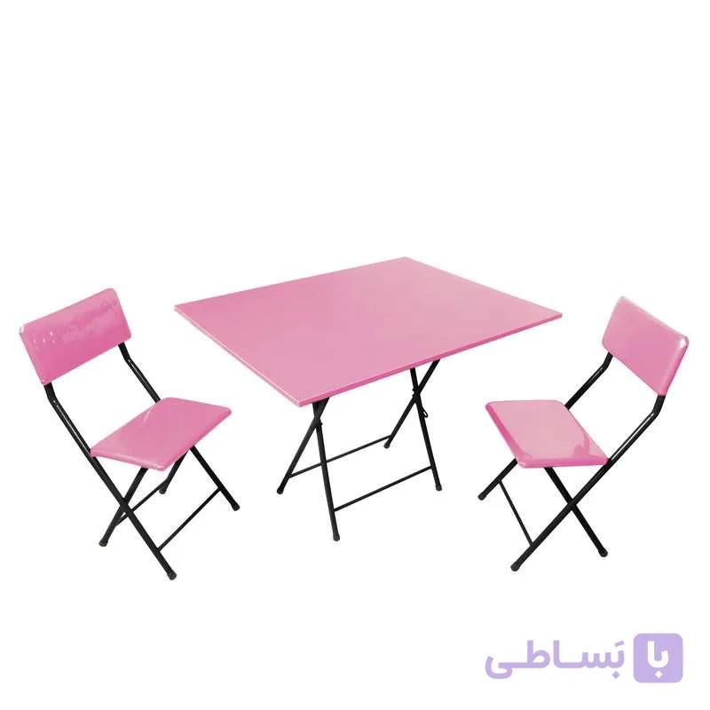 میز و صندلی سفری تاشو 2 نفره میزیمو کد 10105 مجموعه 3 عددی — تصویر 1