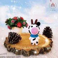 عروسک بافتنی گاو کوچولو ( کد 60234 )