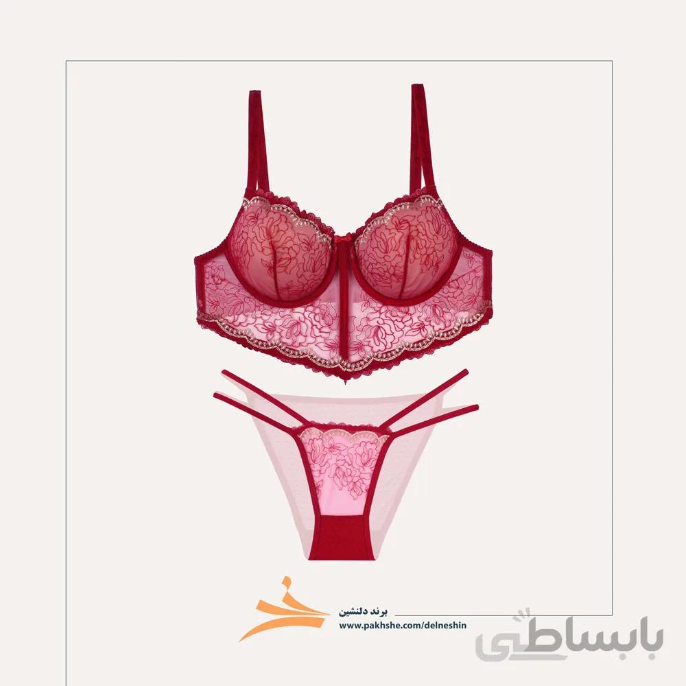 ست جذاب جلوبلند قرمز دلنشین کد 614 تورگاز D.N