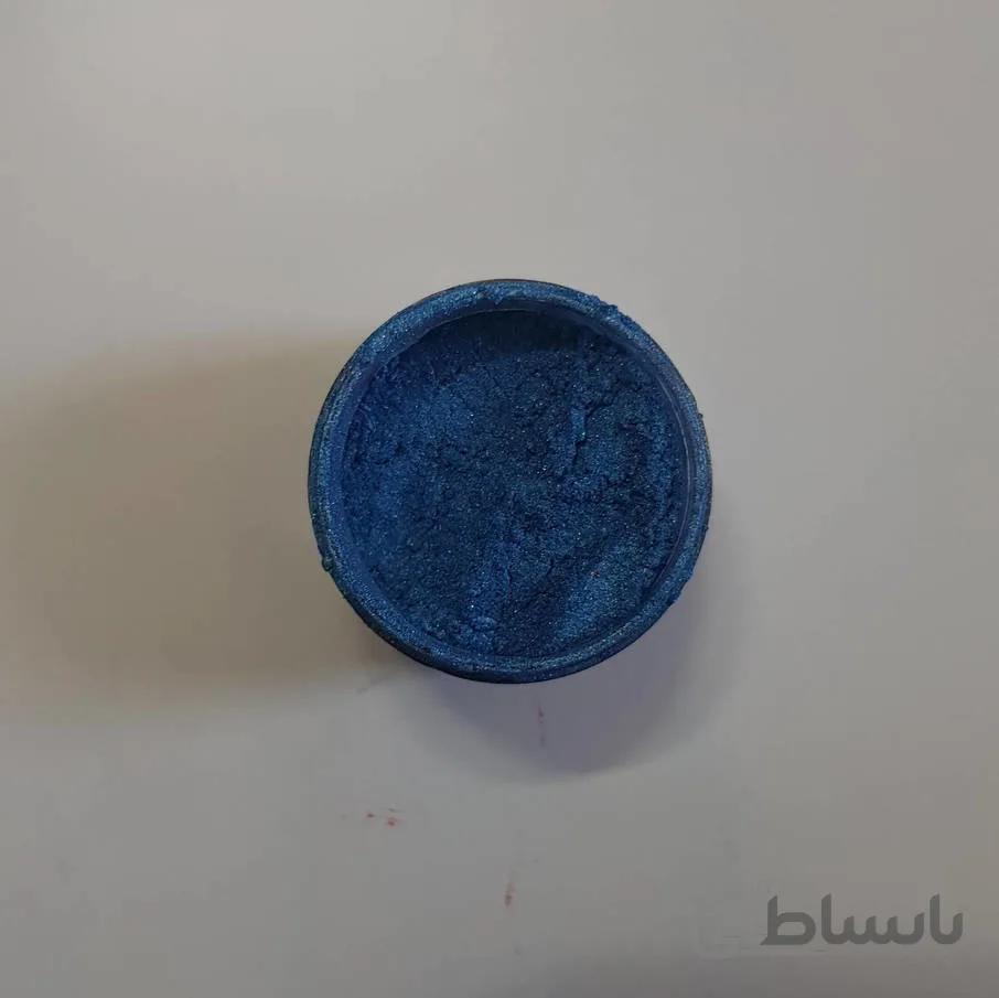 رنگ پودری صدفی لاجوردی
