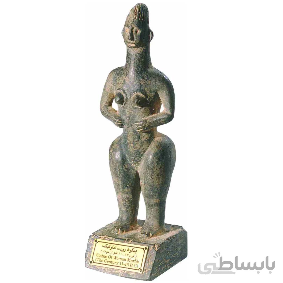 مجسمه تندیس و پیکره شهریار مدل تندیس پیکره زن مارلیک کد MO2840