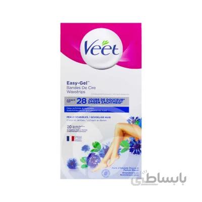 نوار موبر ویت مناسب برای پوست حساس 20 عدد ا Veet Hair Remover Strips For Sensitive Skin 20Pcs