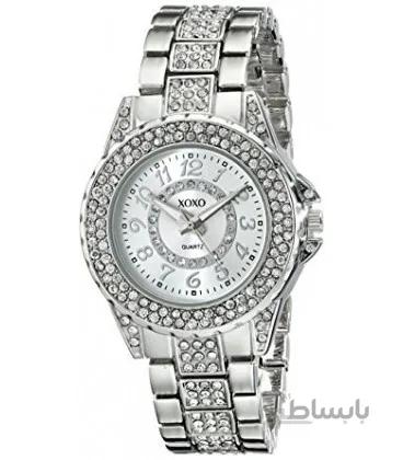 ساعت مچی زنانه ایکس او ایکس او 5746 نگین دار XOXO Women's XO5746 Silver-Tone Bracelet Watch