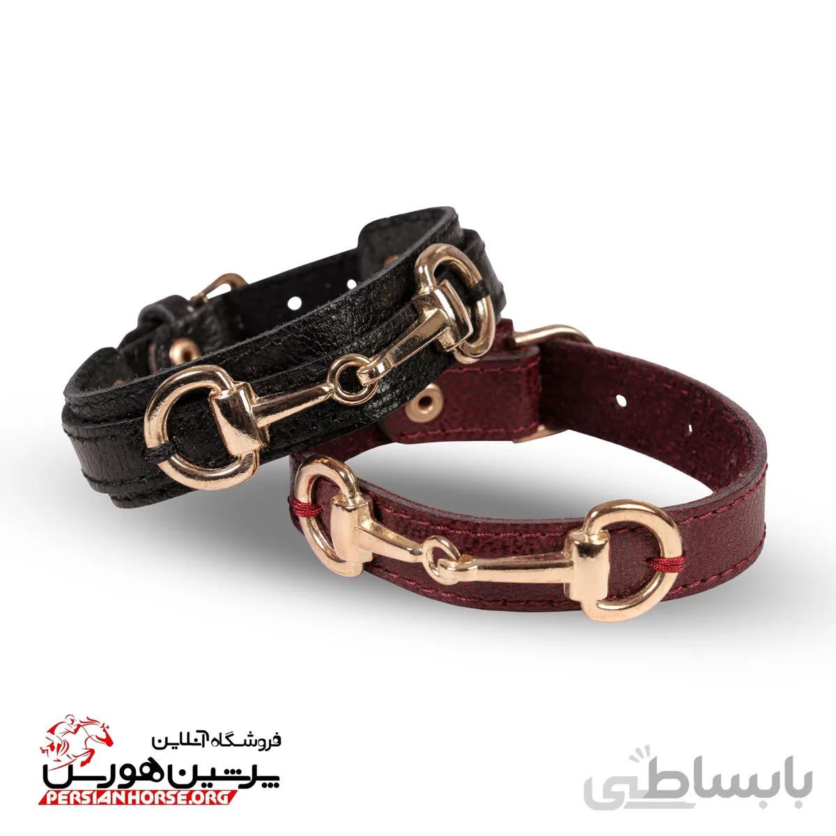 دستبند چرم طرح D