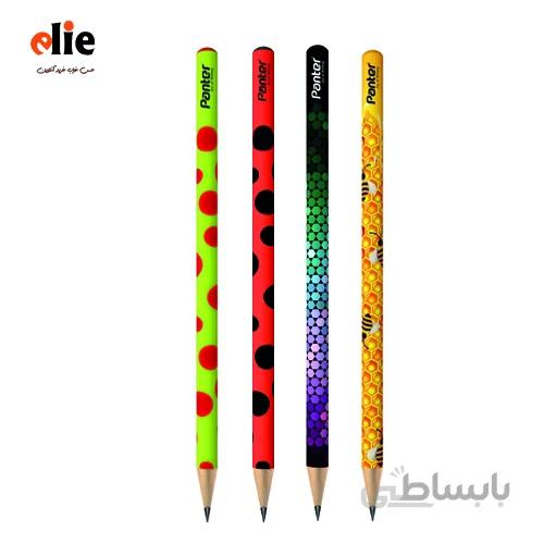 مداد مشکی پنتر - سری حیوانات - بسته 4 عددی
