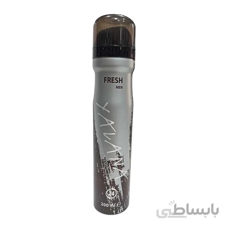اسپری مردانه یالانا مدل فرش 200 میل yalana fresh