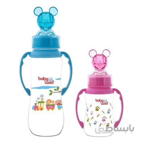 شیرخوری کلاسیک pc عروسکی فندوقی دسته دار بیبی لند 150 میلی لیتر ا Baby Land Classic pc Hazelnut Doll with Baby Handle 150 ml