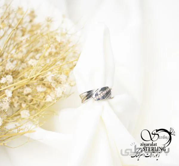 حلقه نقره کد 5619