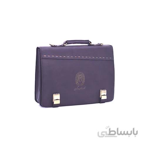 کیف چرم مصنوعی رندی دوقفله مشکی