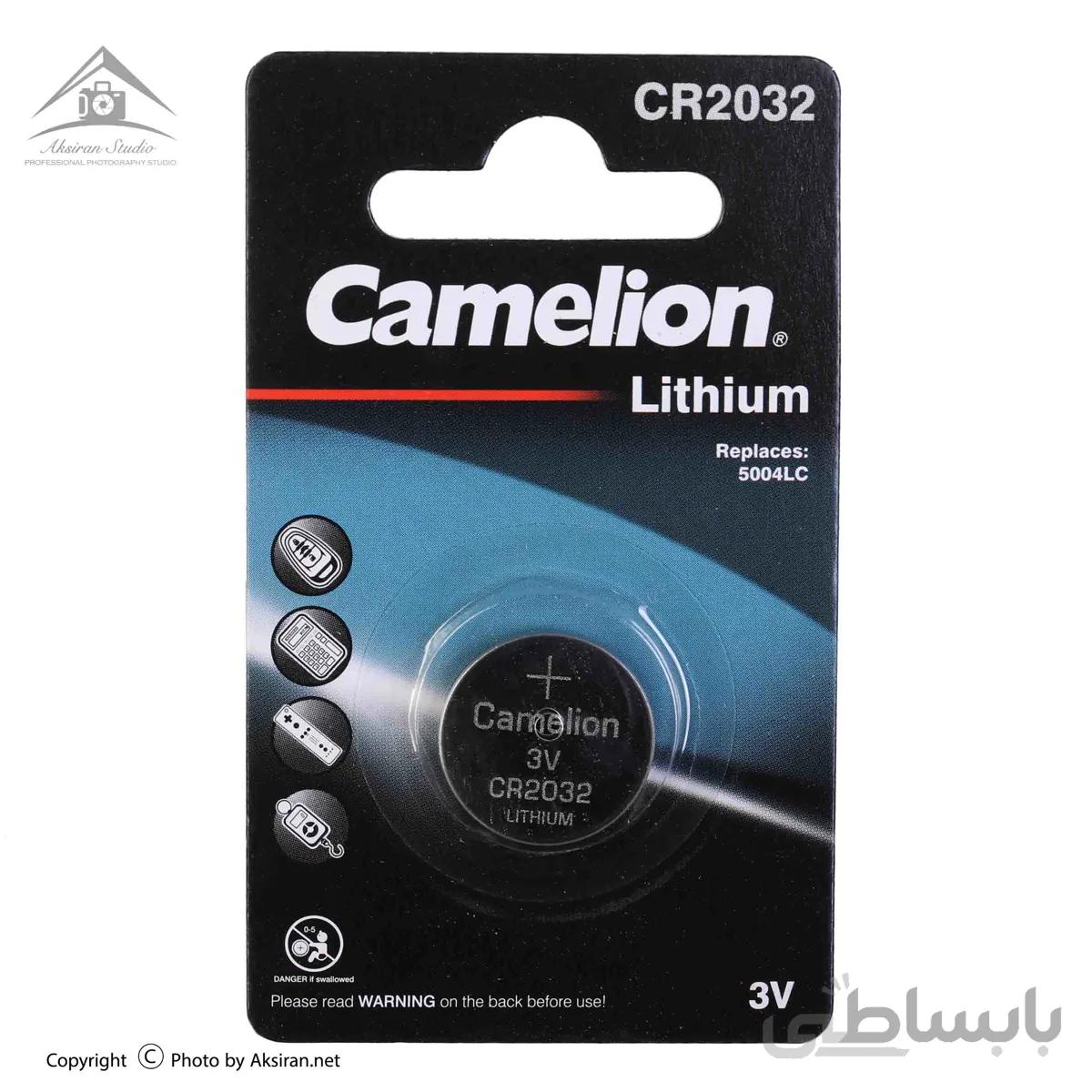 باطری سکه ای CR2032 لیتیوم 3 ولت camelion