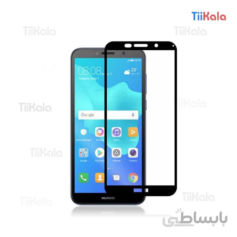 محافظ تمام صفحه شیشه ای مدل 9D مناسب برای هواوی Y5 Prime 2018
