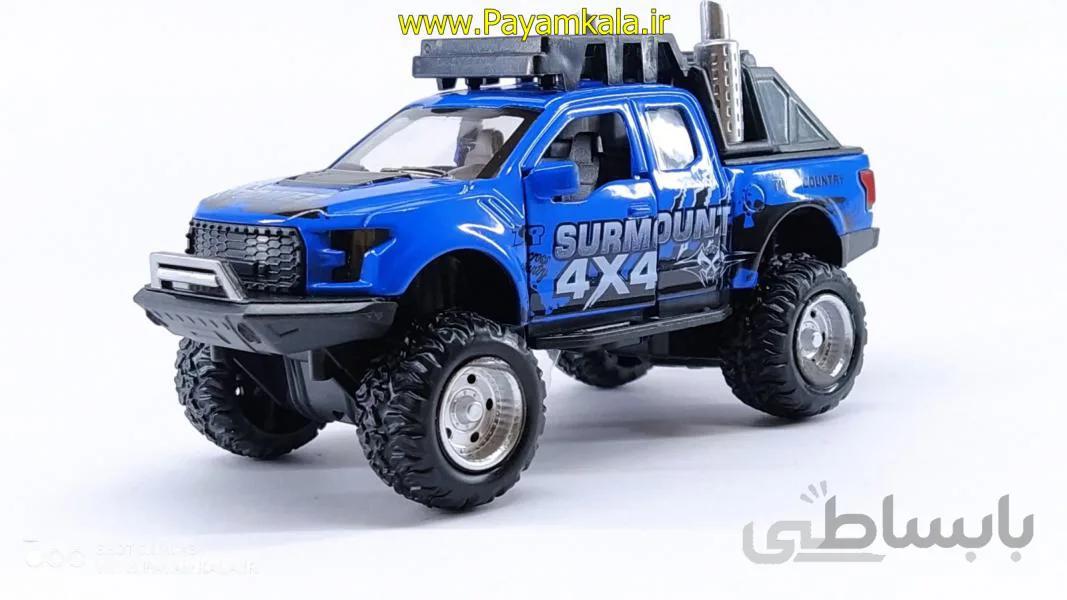 ماشین فورد شاسی بلند با موتورجت ( KINGS TOY-608 ) آبی