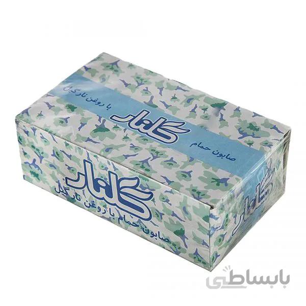 صابون حمام با روغن نارگیل سبز گلنار - بسته 6 عددی 780 گرم ا Golnar Green Bath Soap With Coconut Oil130 gr - Pack Of 6