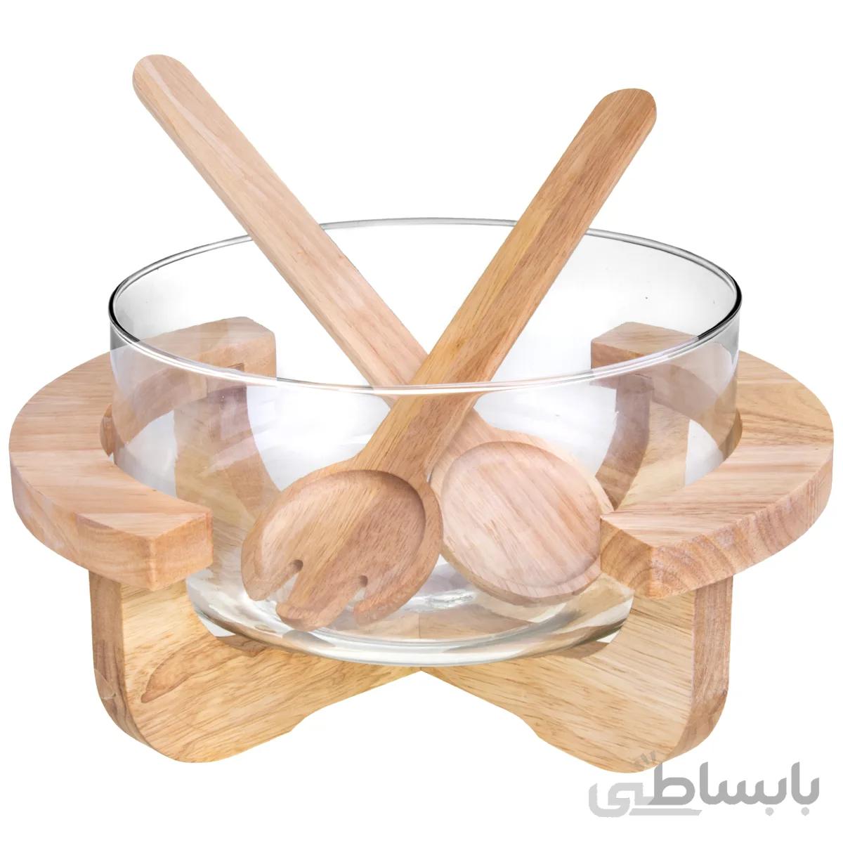 کاسه سالاد چوبی کد 9501