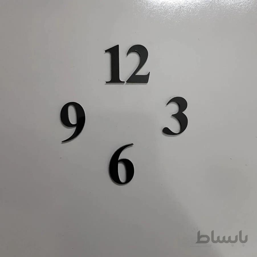 چهار عدد اصلی ساعت لاتین کوچک (مشکی)
