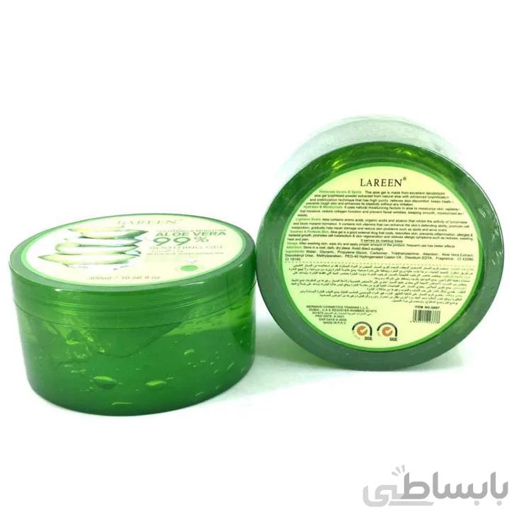 ژل آبرسان 99٪ آلوئه ورا لارن LAREEN
