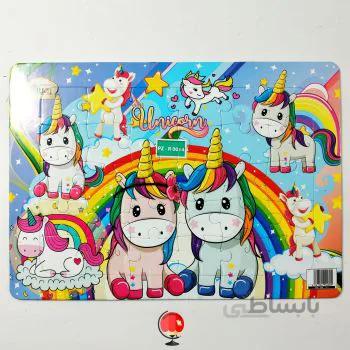 پازل پشت وایت برد اسب تک شاخ 2