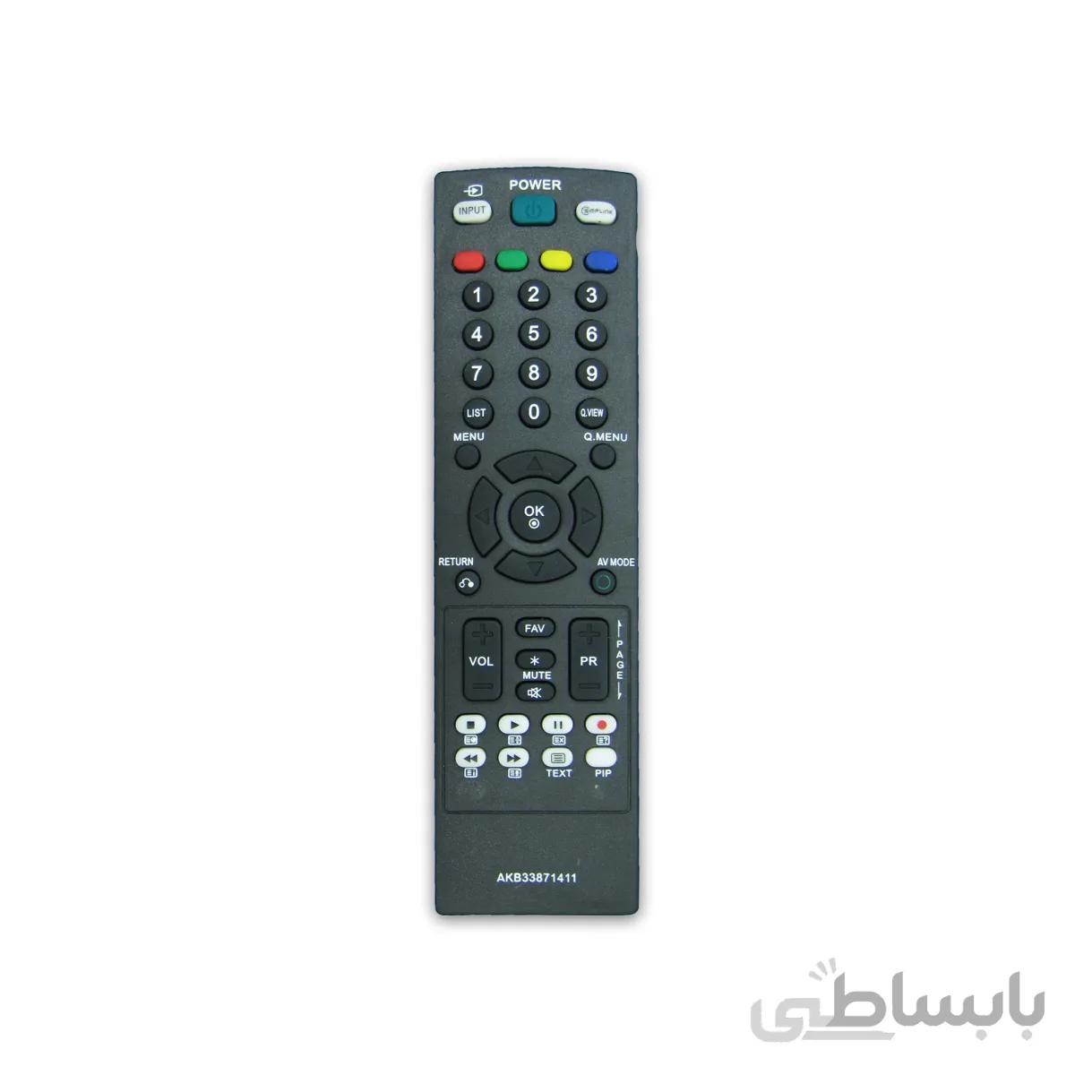 کنترل تلویزیون ال ای دی LED ال جی مدل MKB33871411