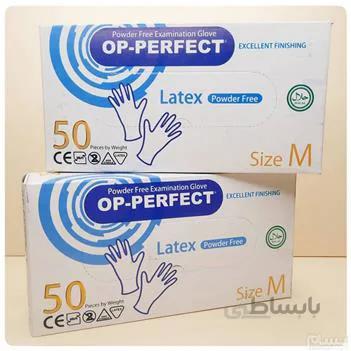 دستکش لاتکس سایز M (50 عددی) ا Latex Glove