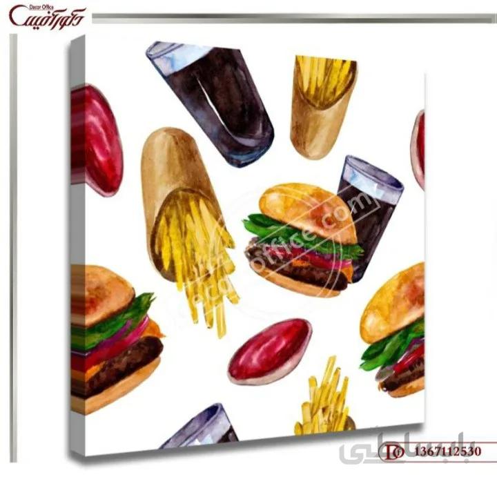 تابلو عکس فست فود 2530 ا 2530 Fast Food Photo Board