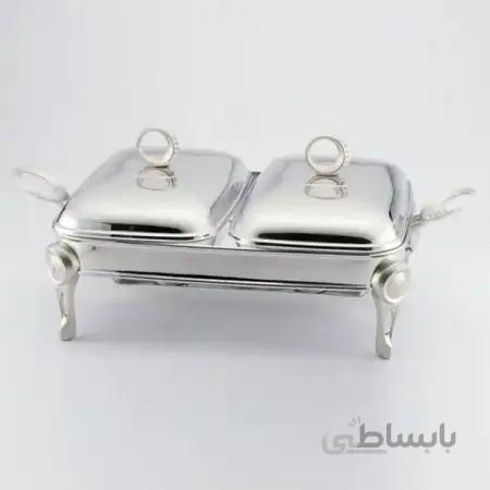 سوفله خوری دوقلو حلقه نقره ای صادراتی یونیک کد 3816