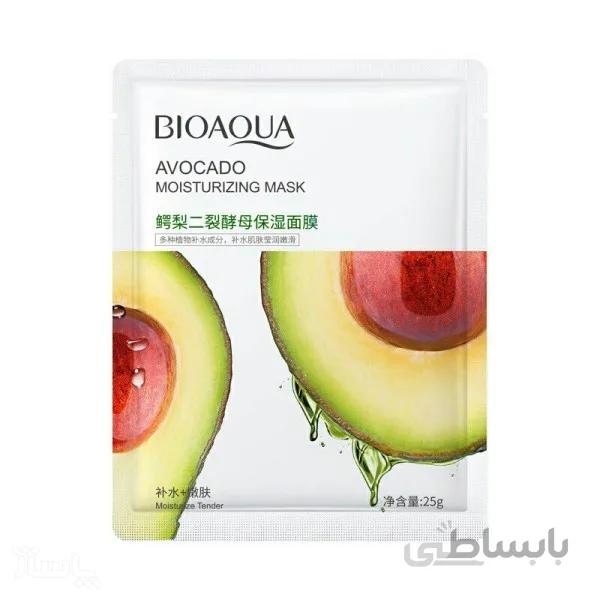 ماسک صورت ورقه ای آووکادو بایوآکوا BIOAQUA ا برند :
