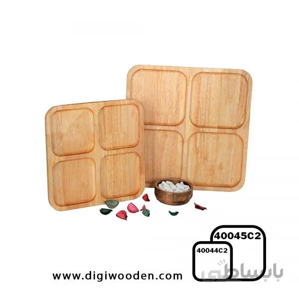 ظرف سرو چهار خانه مربع
